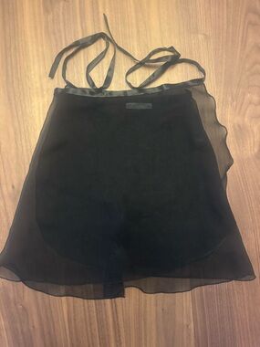 Women’s Trienawear Black Chiffon Wrap Skirt